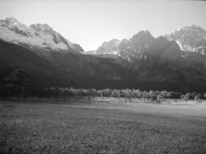 Yunnan, China. Mount Sansato from near the lakes. 29 October 1938.