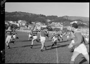 France versus Wellington rugby league game
