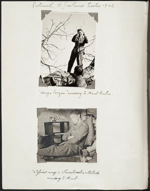 Photographs of Jack Lovelock in army uniform