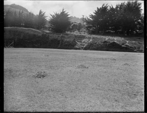 Stones on the cricket ground at Nairnville Park, Ngaio, Wellington