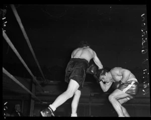 Boxing match between Gleeson and Keith