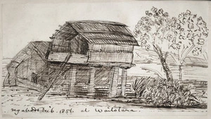 Taylor, Richard, 1805-1873 :My abode at Waitotara. Dec. 6 1856.