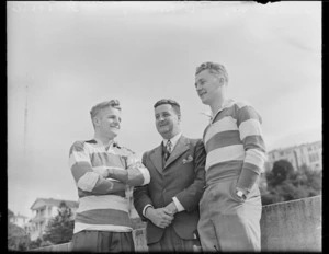 Rugby players Tulloch, Wiffen and Marris