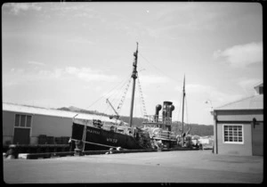 The trawler Maimai at a Wellington wharf