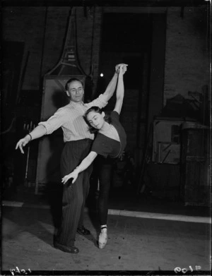 Ballet dancers practising