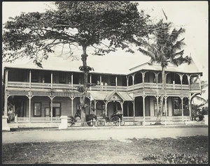The Court House and Government offices, Apia, Samoa - Photograph taken by Alfred John Tattersall
