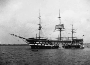 Cadet navy ship Conway stationed off Liverpool