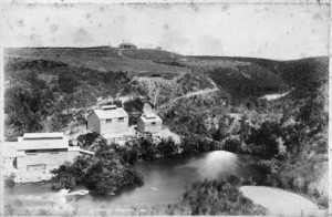 Hot springs, and sanatorium, at Okoroire, on the Waihou River