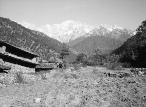 Yunnan, China. Second view of Mount Sansato after crossing the second Yangtze ferry. 24 November 1938.