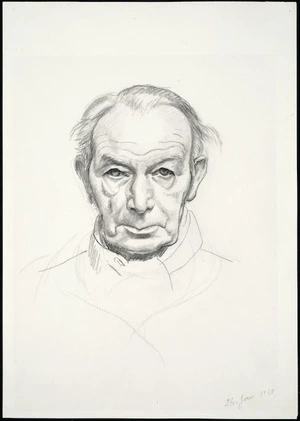 Perkins, Christopher, 1891-1968 :[Self portrait]. 26 Jan 1965.