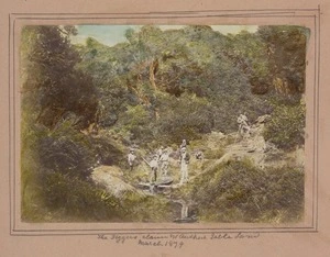 [Thomas, E. A. C.] b. 1825 :The Diggers claim, Mt Arthur. Table Land. March 1879.