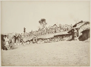 The Arawa Flying Column at Kaiteriria Pa - Photograph taken by Daniel Louis Mundy