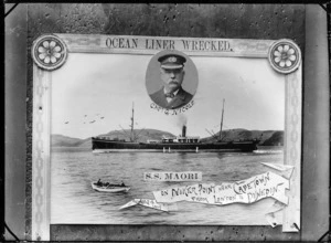 Montage commemorating the wrecked steamship Maori