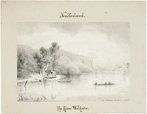 Selleny, Joseph, 1824-1875 :Vom Waikata Flusse. [1858]