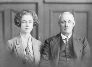 Photograph of William Grice Sherratt and an unidentified woman