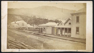 Richards, E S (Wellington) fl 1862-1873 :Photograph of Post Office, Wellington