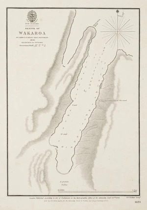 Sketch of Wakaroa / by Commr. O. Stanley, H.M.S. Britomart.