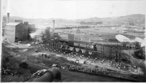 [Construction under way at the Wellington Gas Company plant, Miramar]