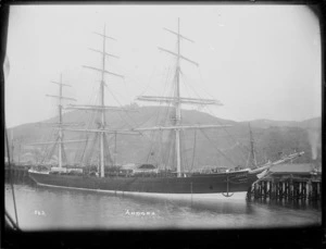 Sailing ship Andora at Port Chalmers.