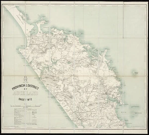 Provincial district of Auckland / drawn by C.R. Pollen.
