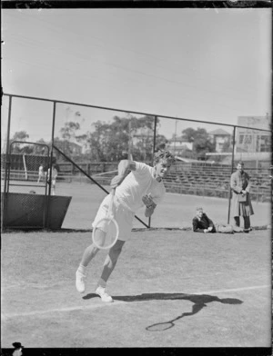 Tennis player at Central Park Tennis Courts, Brooklyn, Wellington