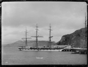 The 'Auckland' berthed at Port Chalmers