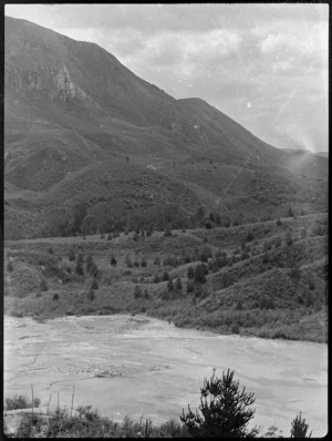 View of Orakei Korako thermal valley