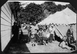 Kapiti Coast District Libraries: Photograph taken during a tangi at Whakarongotai Marae, Waikanae