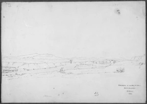 [Mantell, Walter Baldock Durrant] 1820-1895 :Haunui & lignite fall. Mataura. 23 Dec, 1851 (?)