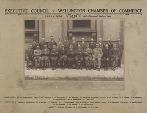 Wellington Chamber of Commerce, executive council - Photograph taken by Muir and Mackinley
