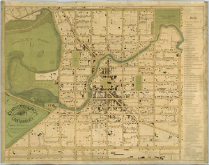 Christchurch, Canterbury / compiled from data supplied to City Council and District Drainage Board ; T.S. Lambert, delt.