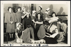 Members of the Order of St John demonstrating first aid - Photograph taken by Irene Koppel