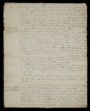 Third page of copy case realting to the presumed death of Captain Samuel Stephenson