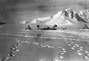 Looking up the Gateway from Pony Depot, Antarctica - Photograph taken by Captain Robert Falcon Scott