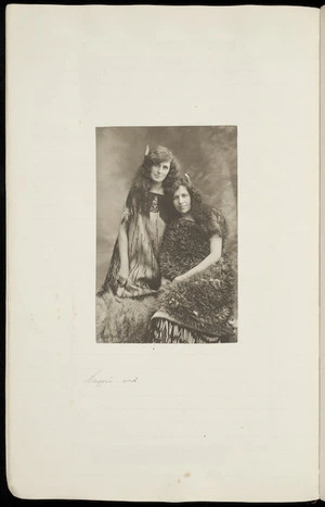 Photograph of Maggie Papakura with unidentified friend