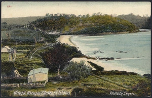 [Postcard]. Ringa Ringa, Stewart Island. Photo by Segers. F.T. series 1284. New Zealand post card (carte postale) [1918].