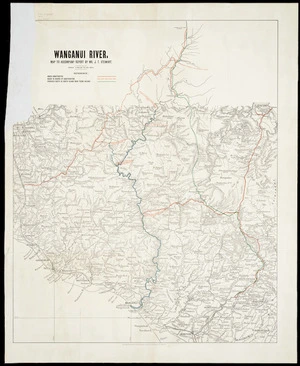 Wanganui River : map to accompany report by Mr. J.T. Stewart.