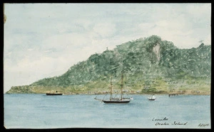 Sketch of Levuka, Ovalau Island