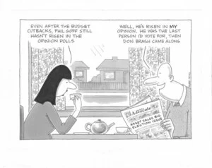 Clark, Laurence, 1949- :"Even after the budget cutbacks, Phil Goff still hasn't risen in the opinion polls." ... 4 June 2011