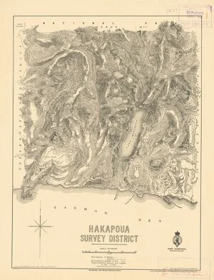 Hakapoua Survey District [electronic resource] / drawn by N.M. Macrae, Sept. 1906 : hills by W. Deverell.