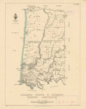Awakino North & Awakino South Survey District [electronic resource] / delt. R.R. Harris, Dec. 1934.