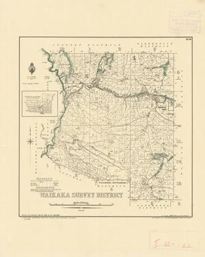Waikaka Survey District [electronic resource] / drawn by J.M. Kemp, March 1888.