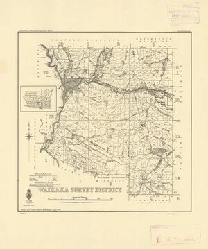 Waikaka Survey District [electronic resource] / drawn by J.M. Kemp, March 1888.