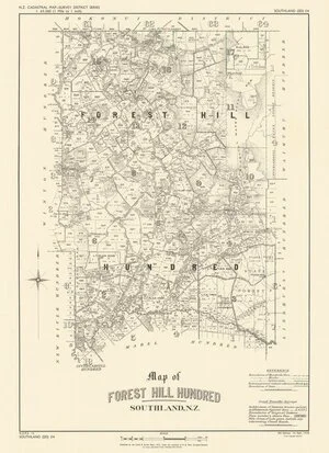 Map of Forest Hill hundred, Southland, N.Z. [electronic resource].