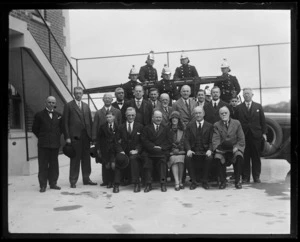 Group at the official opening of Northland Fire Station, Wellington