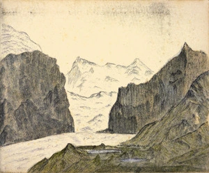 Douglas, Charles Edward, 1840-1916 :Baker's Saddle - Strackon Glacier. [1870-1900].