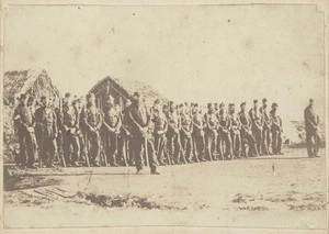 Phillips, Coleman, 1846-1925 :Photograph of a military group, New Zealand