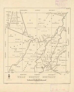 Weao Survey District [electronic resource] / S.J. Bryers, Oct. 1937.