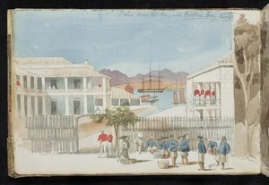 [Ashworth, Edward] 1814-1896 :Scene near the Barracks, Victoria, Hong Kong [1844 or 1845]