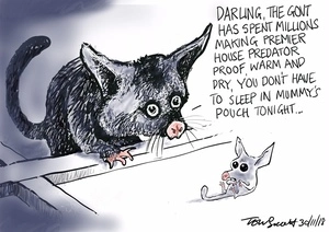 Darling, the govt has spent millions making Premier House predator proof…"